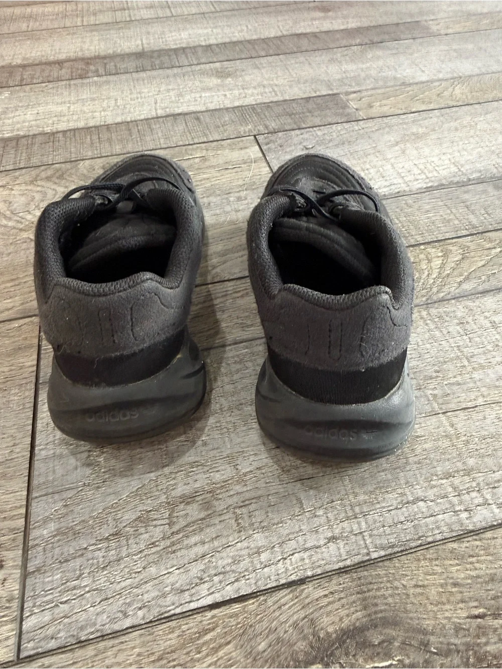 Kids Adidas All-Black Athletic Sneakers - Lightweight Comfort